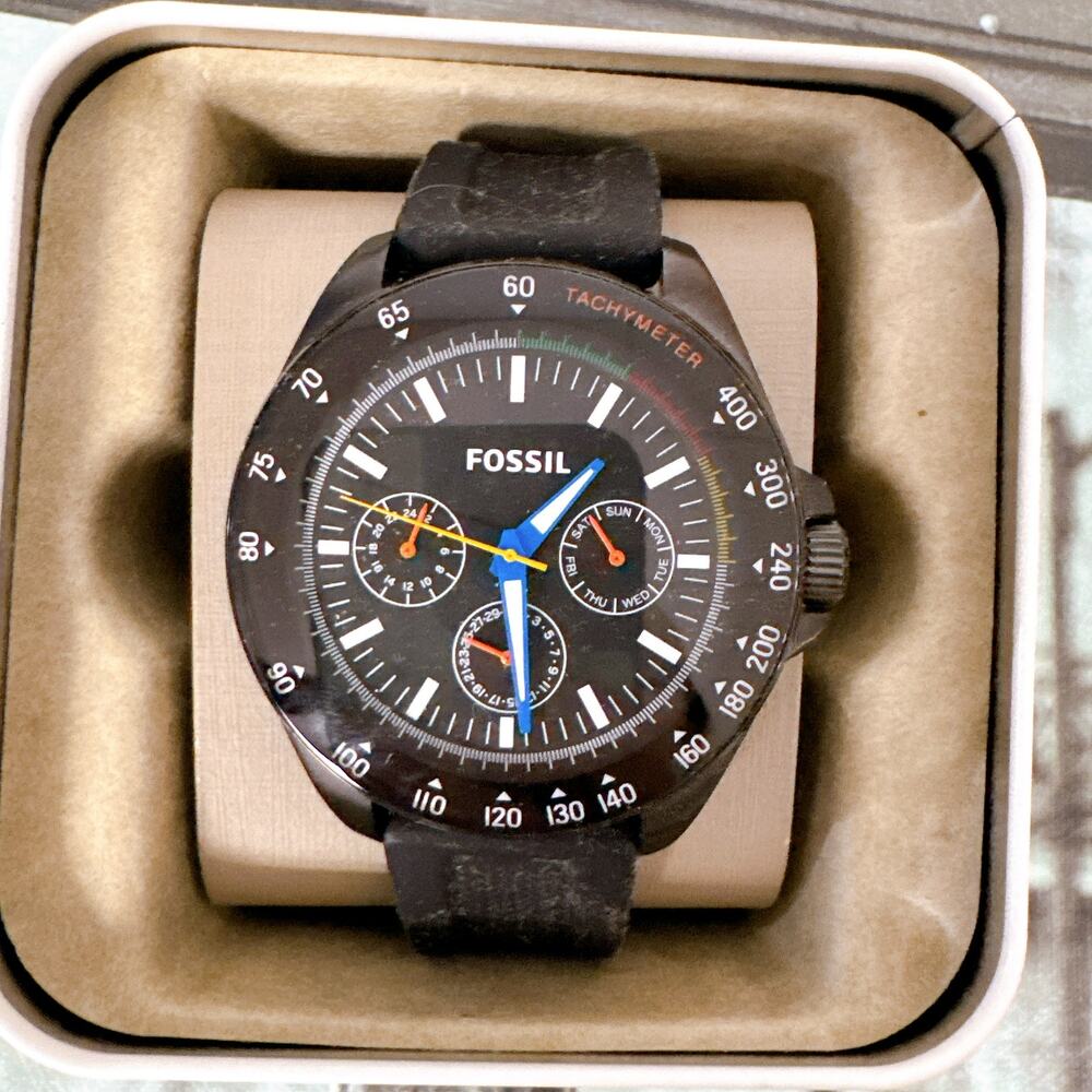 Fossil BQ2355 Neale Multifunction Black Dial Men's Watch
